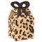 Big Dot of Happiness Leopard Print - Square Favor Gift Boxes - Cheetah Party Bow Boxes - Set of 12